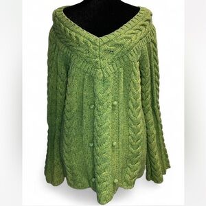 Rare Vintage Old Navy Green Knit Sweater